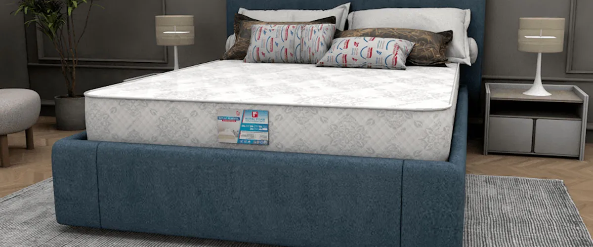 A Royal Foam mattress on display
